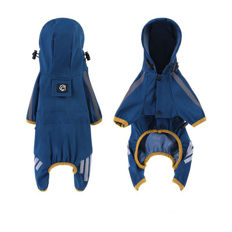 Pet Raincoat Four-legged Raincoat For Dogs Small Dog Outing Clothes Waterproof Clothing Pet Clothing