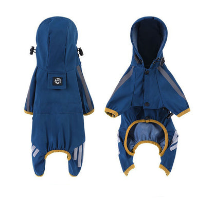 Pet Raincoat Four-legged Raincoat For Dogs Small Dog Outing Clothes Waterproof Clothing Pet Clothing