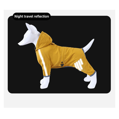 Pet Raincoat Four-legged Raincoat For Dogs Small Dog Outing Clothes Waterproof Clothing Pet Clothing