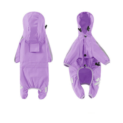Pet Raincoat Four-legged Raincoat For Dogs Small Dog Outing Clothes Waterproof Clothing Pet Clothing
