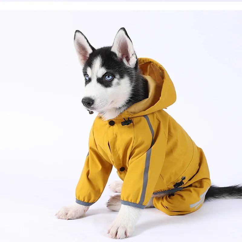 Pet Raincoat Four-legged Raincoat For Dogs Small Dog Outing Clothes Waterproof Clothing Pet Clothing