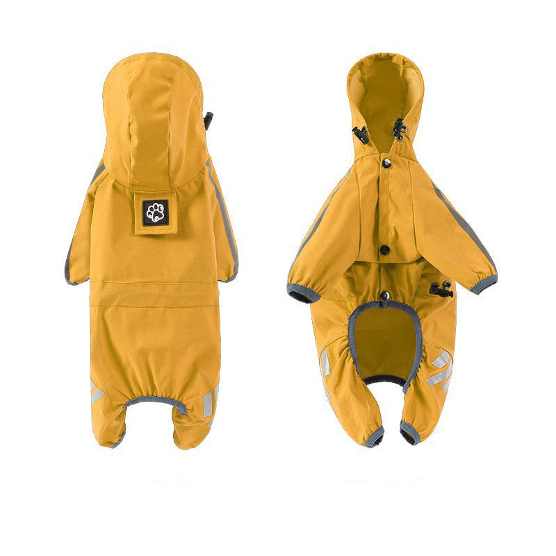 Pet Raincoat Four-legged Raincoat For Dogs Small Dog Outing Clothes Waterproof Clothing Pet Clothing