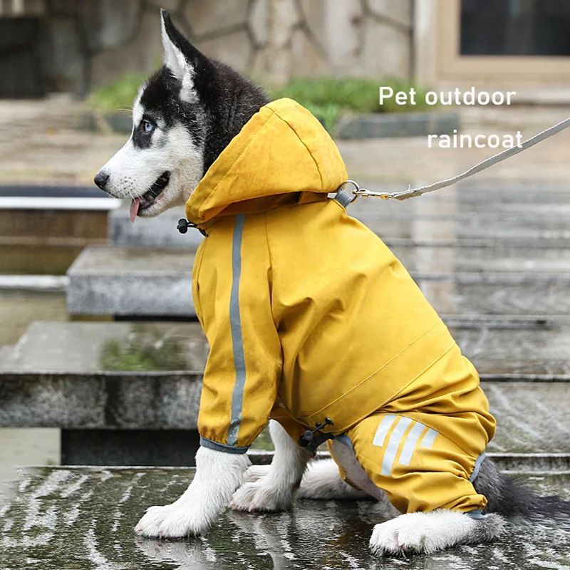 Pet Raincoat Four-legged Raincoat For Dogs Small Dog Outing Clothes Waterproof Clothing Pet Clothing