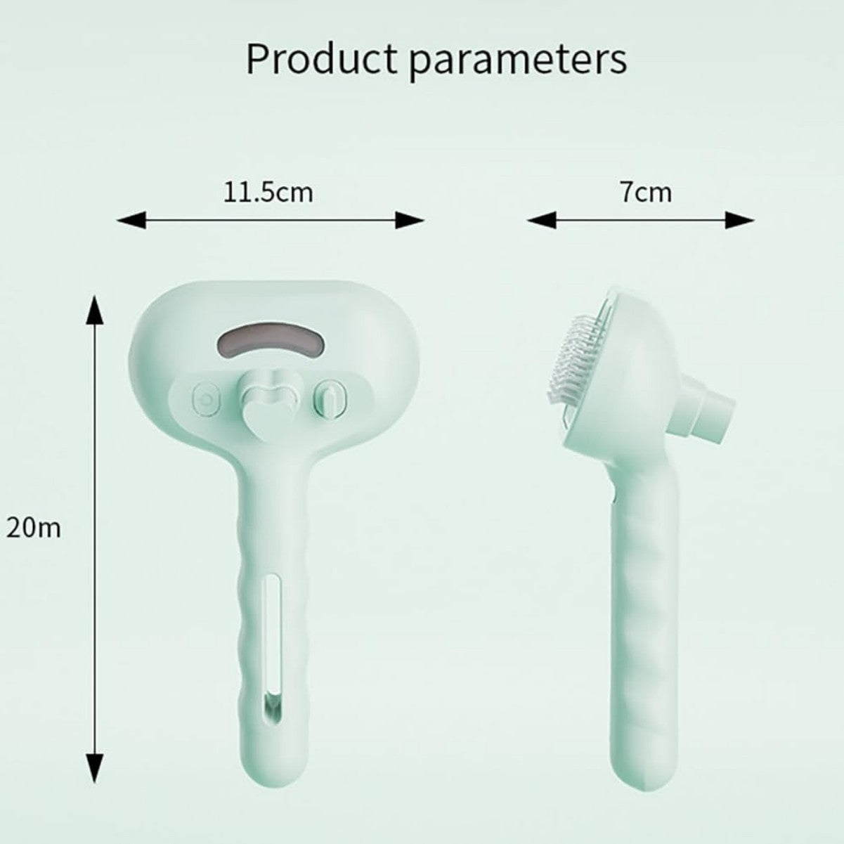 3-in-1 Self-Cleaning Steam Pet Brush For Shedding, Pet Steam Brush, Silicone Bristle Head 360 Rotating Pet Steam Brush